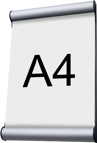 TDC107 - Targa murale composta da 2 profili apertura a scatto e protez.frontale