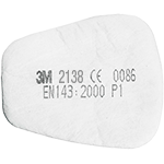 TF2138 - Filtro per 3M 6/7000 P3+v.org.gas ac.<TLV