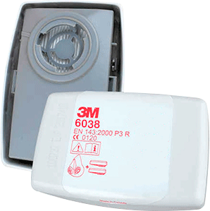 TF6038 - Filtro per 3M 6/7000 P3 con carboni attivi