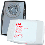 TF6096N - Filtro per 3M 6/7000 AE1 HG P3 (vap.organici,gas acidi,mercurio,polv.)