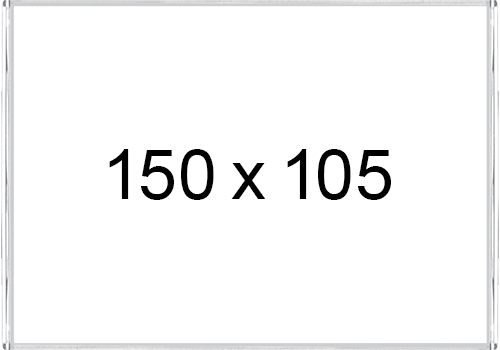 TKPD105 - targa a parete senza cornice mm 150x105 con protezione frontale