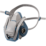 TM6503 - semimaschera riutilizzabile bifiltro 3M serie 6500QL in silicone tg. L