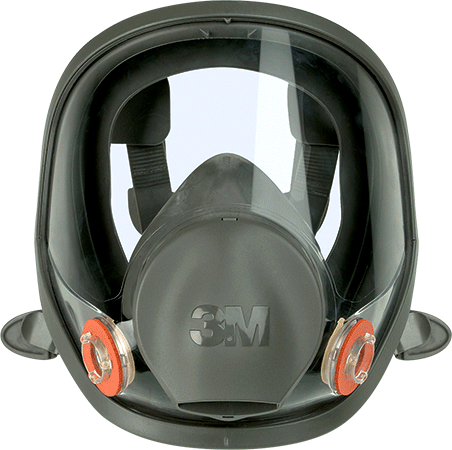 TM6800S - Maschera silicone bi-filtro pieno facc. 6800S tg.M