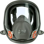 TM6900S - Maschera silicone bi-filtro pieno facc. 6900S tg.L