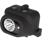 TNI608 - torcia led c/clip per elmetti,lunghezza 53mm Lumen180 Dual Light IP-X7