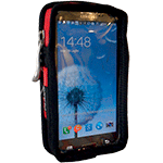 TPU549 - tasca porta smartphone (Galaxy S4/S5) clip metallica per cintura