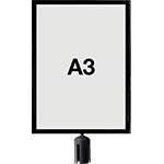 TSA29V - porta avvisi A3 verticale per colonnine SAFE IN
