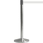 TSB511W - colonnina SAFE IN modello BASIC acciaio spazzolato nastro BIANCO