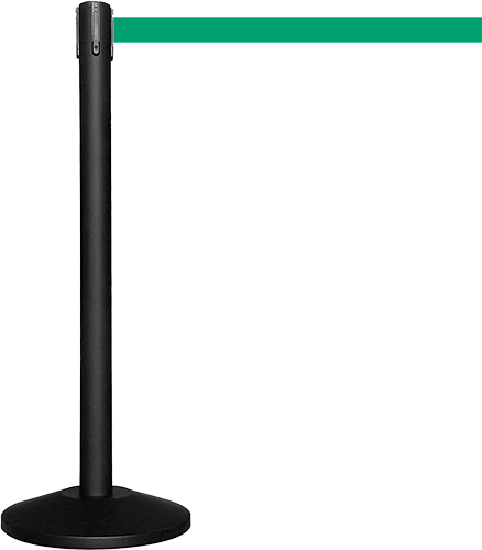 TSB512G - colonnina SAFE IN modello BASIC nera opaca con nastro VERDE