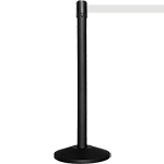 TSB512W - colonnina SAFE IN modello BASIC nera opaca con nastro BIANCO