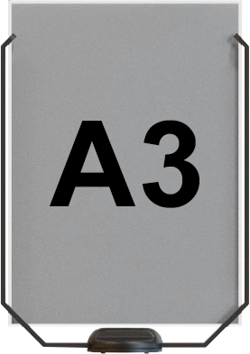 TSMSA3V - porta avvisi formato A3 verticate per colonnine modulari Safein