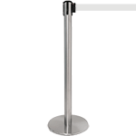 TSP201W - colonnina SAFE IN modello PLUS acciaio spazzolato nastro BIANCO
