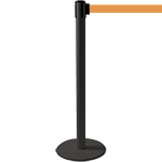 TSP202O - colonnina SAFE IN modello PLUS nera opaca con nastro ARANCIO