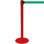 TSP203G - colonnina SAFE IN modello PLUS colore rosso con nastro VERDE