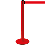 TSP203R - colonnina SAFE IN modello PLUS colore rosso con nastro ROSSO