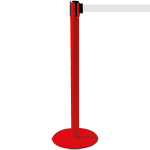 TSP203W - colonnina SAFE IN modello PLUS colore rosso con nastro BIANCO