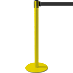 TSP204N - colonnina SAFE IN modello PLUS colore giallo con nastro NERO