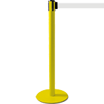 TSP204W - colonnina SAFE IN modello PLUS colore giallo con nastro BIANCO