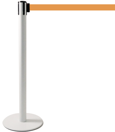 TSP205O - colonnina SAFE IN modello PLUS colore bianco con nastro ARANCIO