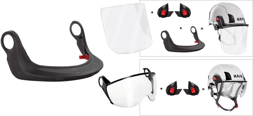 TV001 - supporto per visiera full face ZEN da abbinare all'adattatore TV004