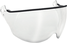 TV020 - visiera corta V2 PLUS in policarbonato trasparente per elmetti KASK