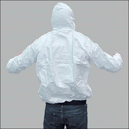 TYV8M - Giubbino Tyvek chiusura con cerniera tg. M