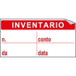 U9755 - Foglio n.10 etichetta adesiva 40x20 mm INVENTARIO