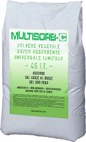 UCS100 - polvere assorbente universale x liquidi,solventi,inchiostri,grassi....