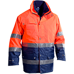 VPAP413XXXL - parka triplo uso AV WINTER II cat. impermeabile col.BLU/ARANCIO tg.3XL