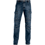 VPG145XXXL - jeans BIKER tasconi laterali/retro e tasca portametro col.BLU tg.XXXL