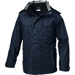 VPG209XL - giaccone parka DIAMOND impermeabile foderato in pile col.BLU tg.XL