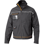 VPG419M - giubbino EXPLORER fianchi stretch col.GRIGIO dettagli ARANCIO tg.M