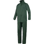 VPP1720L - Giacca e pantalone antipioggia PVC verde tg.L