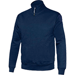 VPS4820M - felpa colore blu mezza zip al collo tg. M