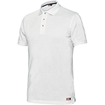 VPS8186L - polo manica corta cotone bianco tg. L