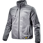 VPSD118GXL - pile SWEAT bi-garzato 100% poliestere apertura centrale zip GRIGIO XL