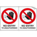 YE95217A - Sheet n. 2 label NO ENTRY TO...