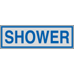 YE96665 - Label silver SHOWER