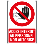 YF1808X - Sign prohibition ACCES INTERDIT AU...