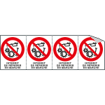 YF95203B - Sheet n.4 label INTERDIT DE REPARER...