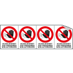 YF95217B - Sheet n.4 label ACCES INTERDIT AU PERSONNES