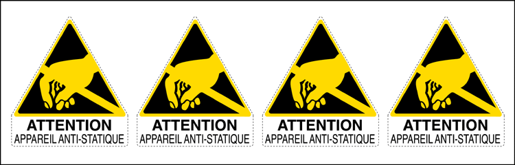 YF95291B - Sheet n.4 label ATTENTION APPAREIL...