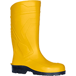 ZC6425RY39 - Stivale al ginocchio PVC GIALLO puntale e lamina di sicurezza tg.39