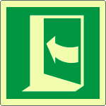 [EL15221KA] EL15221KA - cartello alluminio luminescente Din Plus apertura spinta sinistra