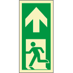 [EL9161] EL9161 - Segnale fotoluminescente adesivo Uscita sicurezza da pavimento
