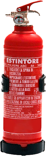 [EOKB01] EOKB01 - Estintore manometro sost POLVERE kg 1 classe 8A34BC