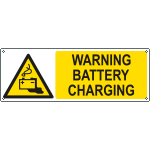 [EYE17133K] EYE17133K - sign hazard "WARNING BATTERY CHARGING" EN ISO 7010 W026