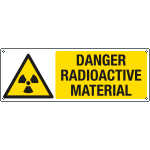 [EYE1722K] EYE1722K - sign hazard "DANGER RADIOACTIVE MATERIAL EN ISO 7010 W003