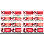 [EYE91540C] EYE91540C - Sheet n. 16 label FORBIDDEN TO OPEN EN ISO 7010