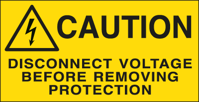 [EYE91560C] EYE91560C - Sheet n. 16 label DISCONNECT VOLTAGE BEFORE REMOVING PRO...EN ISO 7010